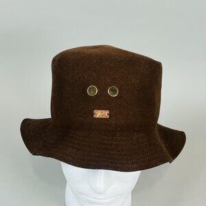 Bailey Of Hollywood Wool Fedora Style Brown Bucket Hat Size Medium